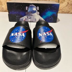 Nasa Slides Mens Size 9 (Black)